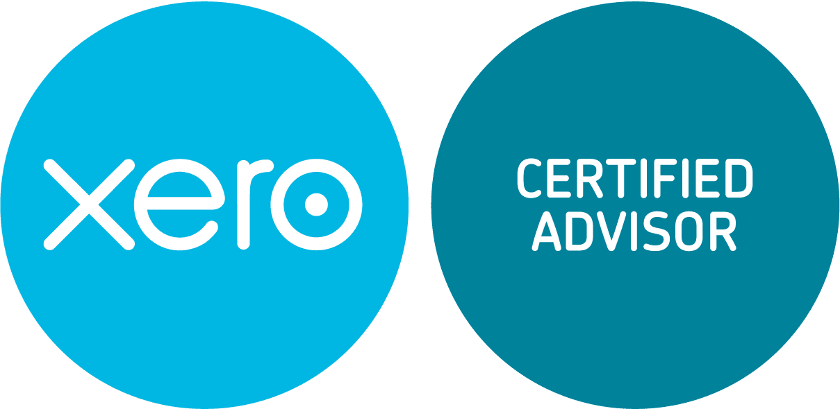 Xero and Certified Advisor logos, blue background.