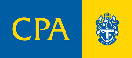 CPA logo with crest and insignia.